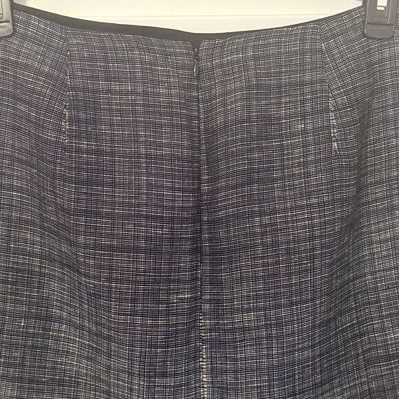 Banana Republic Linen Blend Tweed Pencil Skirt Size 12 Gray Lined Career Office - Picture 3 of 7